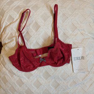 Red Elle MacPherson Intimates Lace Bra